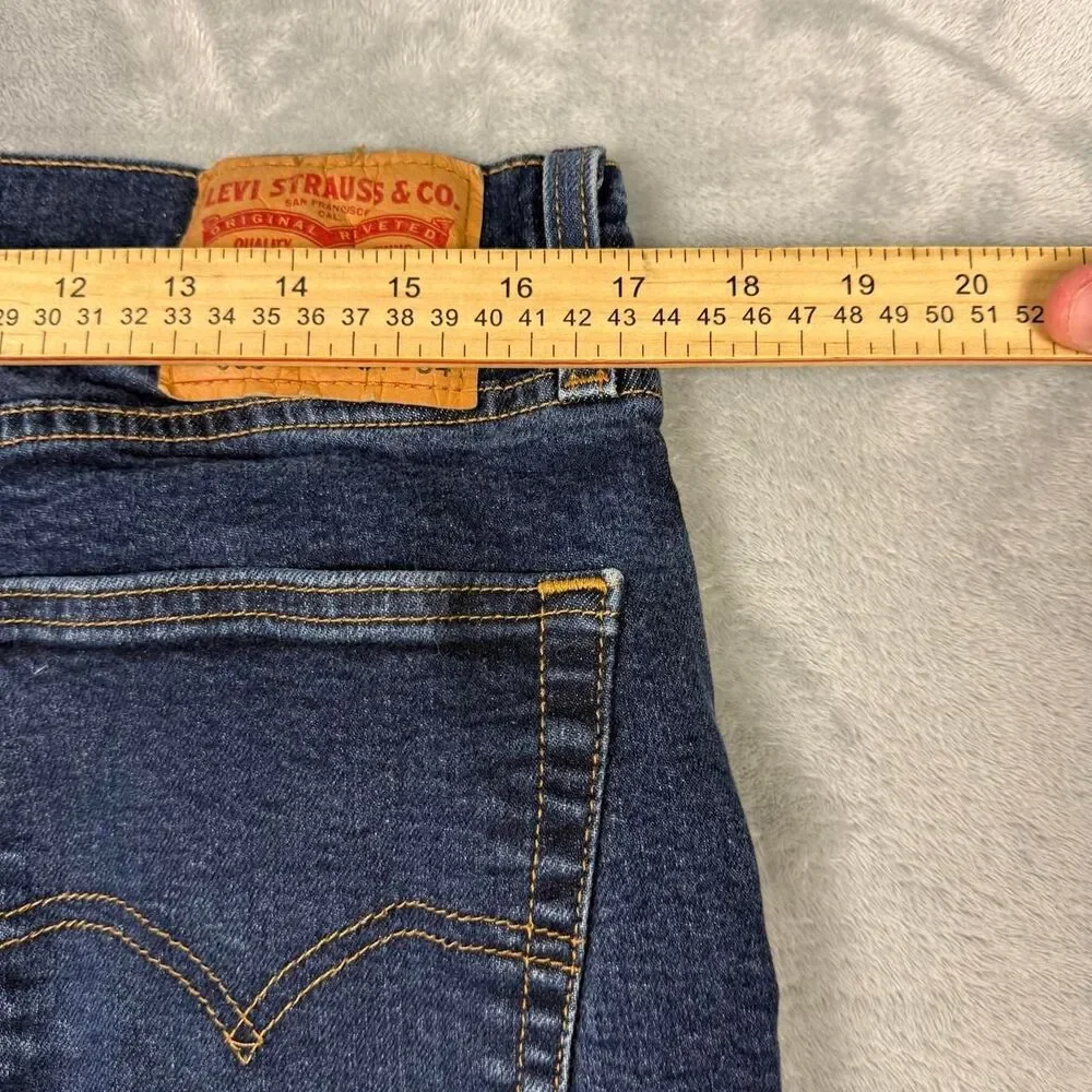 Levi-s Men's Navy and Blue Jeans